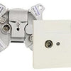 Enzo braun telecom coax stopcontact btv01-upc enkel einddoos +afdekplaat sad 03 - 2080020