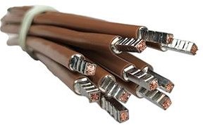 Enzo draad 6qmm soepel | 35cm bruin - 4000530