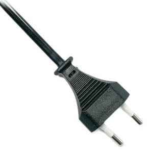 Enzo eurosnoer 2x0,75 zwart 3 meter 1065620