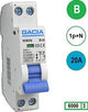 Enzo gacia installatieautomaat 20a. b kar 2p gacia - 4517812
