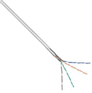 Enzo gembird utp cat5e 4x2 awg24 305m grijs massief - 1381532