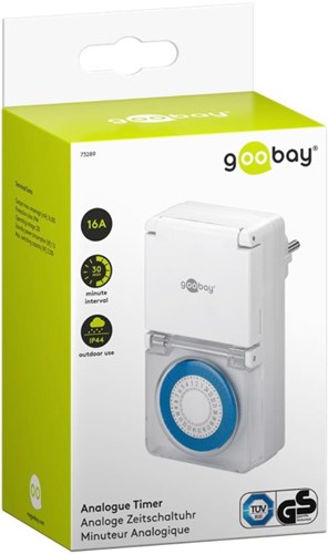 Enzo goobay tijdschakelklok dagprogramma spatwaterdicht ip44 doosje - 8364210