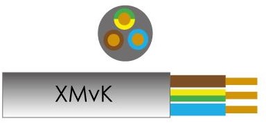 Enzo kabel xmvk 3x1,50 qmm rol 100m - 1253918