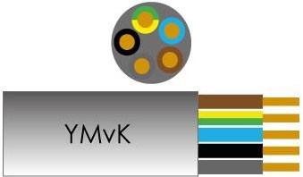 Enzo kabel ymvk 5x2,50 qmm rol 100m - 1253955