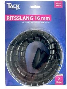 Enzo kabelbundelset 2 meter 16mm zwart - 4137400