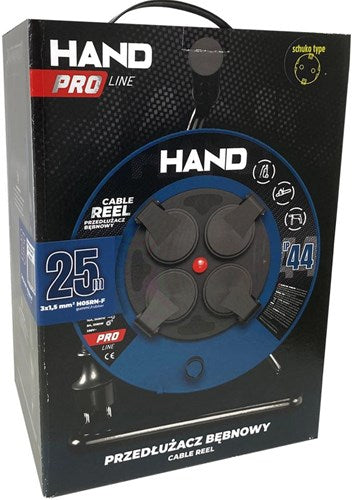 Enzo kabelhaspel | h05 | 3x1,5qmm | 25m | blauw | ip44 - 1167286