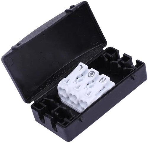 Enzo kabelkoppeling | ip20 zwart met 3 polige connector - 4016570