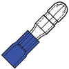 Enzo kabelschoen rondsteker male blauw 5mm - 4433360