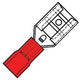 Enzo kabelschoen vlaksteker female rood 6.3x0.8mm - 4433020