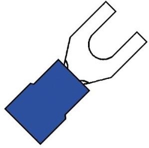 Enzo kabelschoen vork blauw 5.3mm 4433400