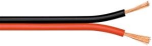 Enzo luidsprekersnoer 2 x 1.0 qmm rood zwart - 1394550