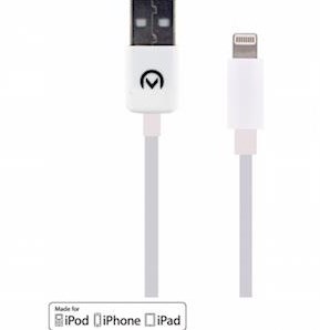 Enzo mobilize apple lightning usb laadkabel 1,0 meter wit - 9540010
