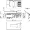 Enzo modulaire plug 8p 8c rj45 afgeschermd per stuk 2575189