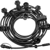 Enzo prikkabelset | 50m | met 50 e27 fittingen | koppelbaar - 1253806