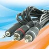 Enzo pro-1 audio 3,5 jack stereo ->2 tulp male 1,5 meter 9201800