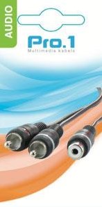 Enzo pro-1 audio tulp male -> 2 tulp female 0,20 meter 9208500 - afbeelding 2