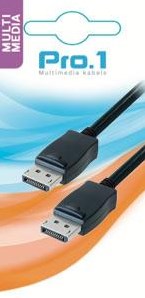 Enzo pro-1 displayport 20pin male naar male 2.0 meter - 9286020