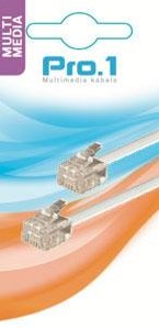 Enzo pro-1 modulair 6p4c naar 6p4c wit 10 meter - 9297030