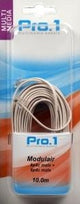 Enzo pro-1 modulair 6p4c naar 6p4c wit 10 meter - 9297030