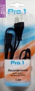 Enzo pro-1 recordersnoeren 230 volt 1.5 meter 9296201