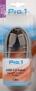 Enzo pro-1 usb 3.0 a male naar b male 2 meter - 9280230