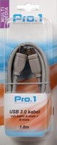 Enzo pro-1 usb 3.0 a male naar b male 2 meter - 9280230