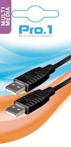Enzo pro-1 usb kabel a-male -> a-male 1,8 meter 9280210
