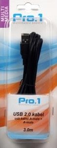 Enzo pro-1 usb kabel a-male -> a-male 3 meter - 9280212