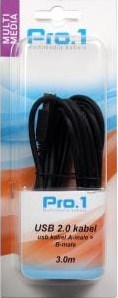Enzo pro-1 usb kabel a-male -> b-male 3 meter - 9280202