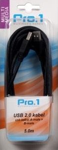 Enzo pro-1 usb kabel a-male -> b-male 5 meter - 9280204