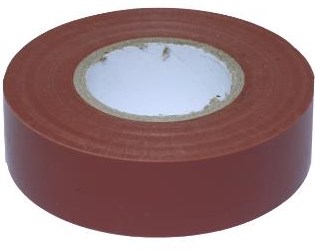 Enzo pvc isolatie tape 20m 19mm bruin 4140030