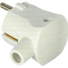 Enzo randaarde stekker haaks wit met tule mk 6140688