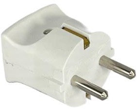Enzo randaarde stekker polar-wit kopp 6141021