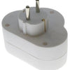 Enzo randaarde stekkeradapter dubbel schakelaar 6140885