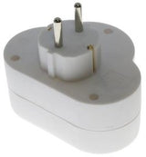 Enzo randaarde stekkeradapter dubbel schakelaar 6140885 - afbeelding 2