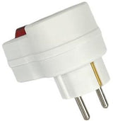 Enzo randaarde stekkeradapter wit schakelaar 6140890 - afbeelding 2