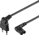 Enzo recordersnoer zwart haaks 5 meter 7596214