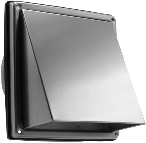 Enzo rvs buitenrooster vierkant 150 mm nedco - 1400475