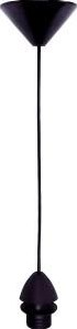 Enzo snoerpendel zwart 80 cm 5473820