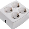 Enzo tafelcontactdoos ra 4v vierkant wit pq 6871910