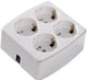 Enzo tafelcontactdoos ra 4v vierkant wit pq 6871910