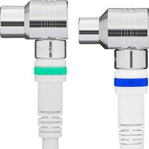 Enzo technetics coax aansluitkabel 10m compleet haakse plug - 2075040