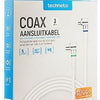 Enzo technetics coax aansluitkabel 3m compleet haakse plug - 2075020