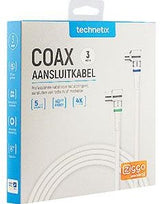 Enzo technetics coax aansluitkabel 3m compleet haakse plug - 2075020 - afbeelding 1