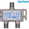 Enzo technetics esx-02 - tweeweg verdeler f-connector - 2074030
