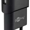 Enzo usb thuislader 2xusb 2a zwart 9550100