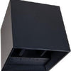 Enzo wandlamp 6w | led | aluminium | vierkant | zwart | 2700k - 5082010