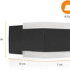 Enzo wandlamp | zwart | vierkant | 8w led | ip44 3000k | smartwares ool-50020 - a5019020