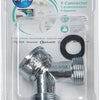 Enzo wpro y stuk chroom, 2 toevoerslangen 1 watertoevoer - 1400238