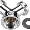 Enzo wpro y stuk chroom, 2 toevoerslangen 1 watertoevoer - 1400238